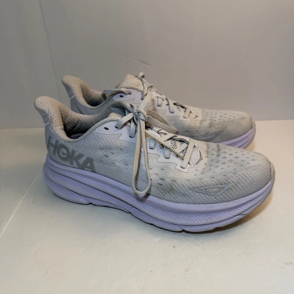 Hoka Clifton 9 Women Running Shoes Sea Glass Light Wright 1127896 SGLW 8.5B